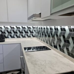 glass splashback