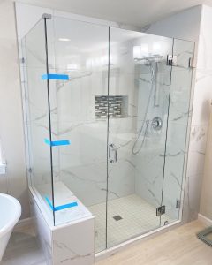 shower glass installation